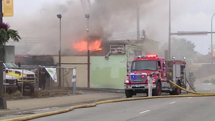 Crews respond to fire just off I-94 in north Minneapolis — KARE 11 Local — Gopher, Brownsville Community news
